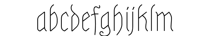 Astloch regular Font LOWERCASE