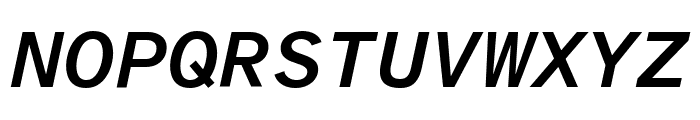 Atkinson Hyperlegible Mono 600italic Font UPPERCASE
