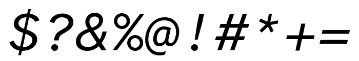 Atkinson Hyperlegible Mono Italic Font OTHER CHARS