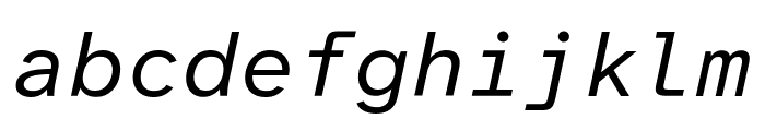 Atkinson Hyperlegible Mono Italic FONT