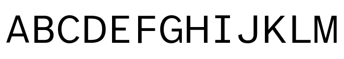 Atkinson Hyperlegible Mono Regular Font UPPERCASE