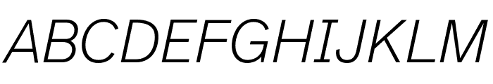 Atkinson Hyperlegible Next 200italic Font UPPERCASE