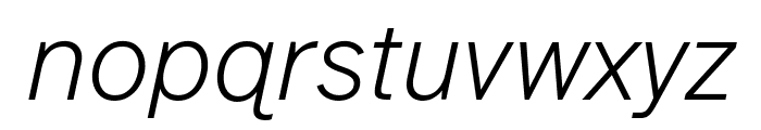 Atkinson Hyperlegible Next 200italic Font LOWERCASE