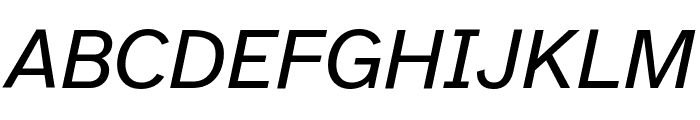 Atkinson Hyperlegible Next Italic Font UPPERCASE