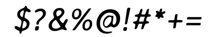 Averia Sans Libre italic Font OTHER CHARS