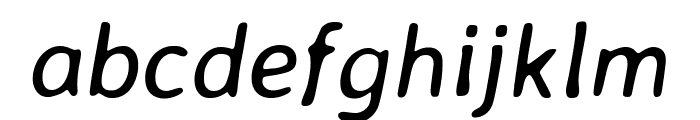Averia Sans Libre italic Font LOWERCASE