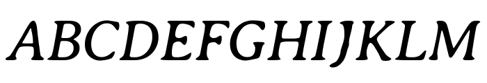 Averia Serif Libre italic Font UPPERCASE
