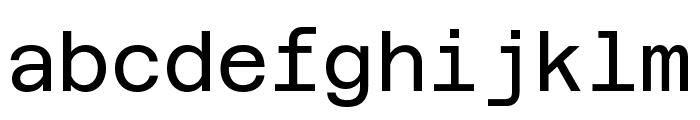 Azeret Mono Regular Font LOWERCASE