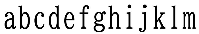 BIZ UDMincho Regular Font LOWERCASE