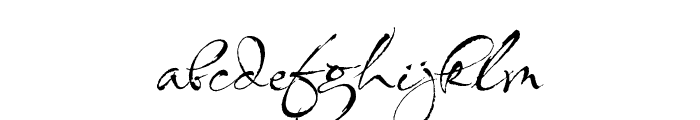 Babylonica Regular Font LOWERCASE