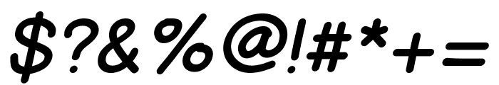 Balsamiq Sans Italic Font OTHER CHARS