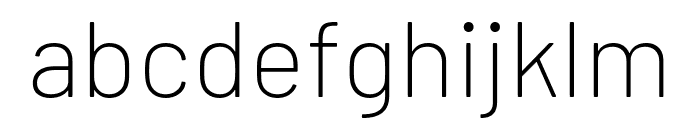 Barlow 200 Font LOWERCASE