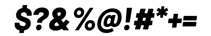 Barlow 800italic Font OTHER CHARS