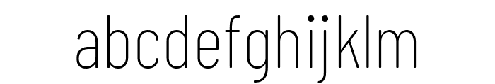 Barlow Condensed 100 Font LOWERCASE