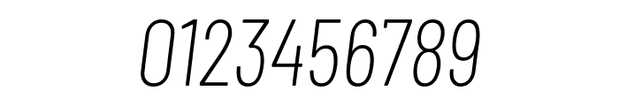 Barlow Condensed 200italic Font OTHER CHARS