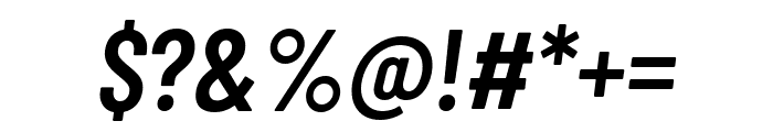 Barlow Condensed 600italic Font OTHER CHARS