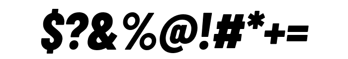Barlow Condensed 800italic Font OTHER CHARS
