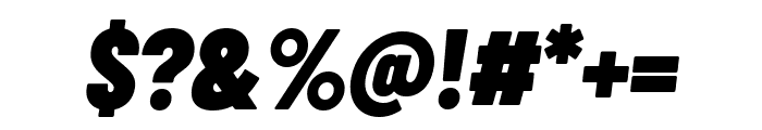 Barlow Condensed 900italic Font OTHER CHARS
