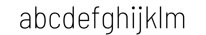 Barlow Semi Condensed 200 Font LOWERCASE