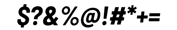 Barlow Semi Condensed 700italic Font OTHER CHARS