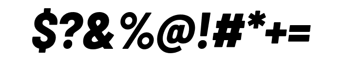 Barlow Semi Condensed 800italic Font OTHER CHARS