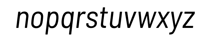 Barlow Semi Condensed italic Font LOWERCASE