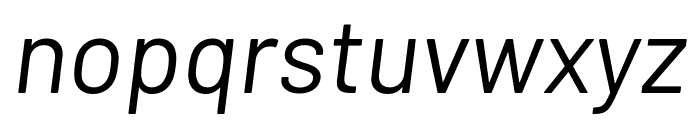 Barlow italic Font LOWERCASE