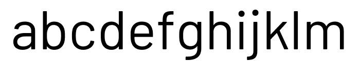 Barlow regular Font LOWERCASE