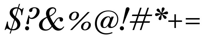 Baskervville 500italic Font OTHER CHARS