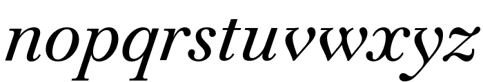 Baskervville 500italic Font LOWERCASE