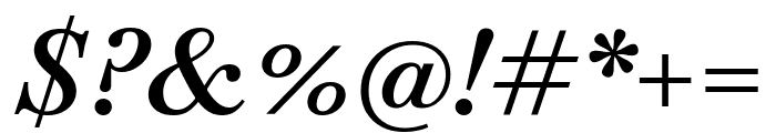 Baskervville 600italic Font OTHER CHARS
