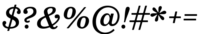 Besley 500italic Font OTHER CHARS