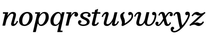 Besley 500italic Font LOWERCASE