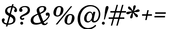 Besley Italic Font OTHER CHARS