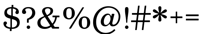 Besley Regular Font OTHER CHARS