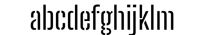 Big Shoulders Stencil Text Regular Font LOWERCASE