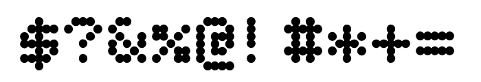 Bitcount Grid Single 500 Font OTHER CHARS
