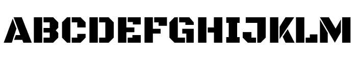 Black Ops One regular Font UPPERCASE