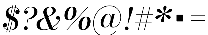 Bodoni Moda Italic Font OTHER CHARS