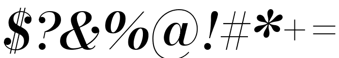 Bodoni Moda SC 500italic Font OTHER CHARS