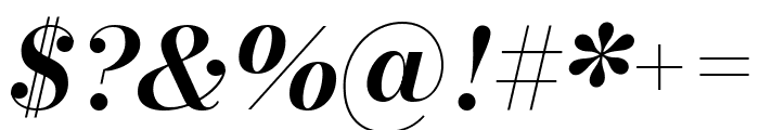 Bodoni Moda SC 600italic Font OTHER CHARS