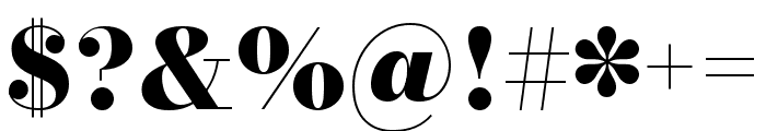 Bodoni Moda SC 800 Font OTHER CHARS