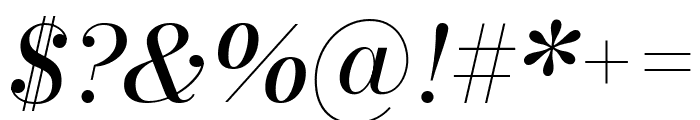 Bodoni Moda SC Italic Font OTHER CHARS