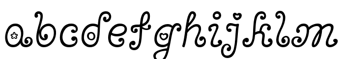 Bonbon regular Font LOWERCASE