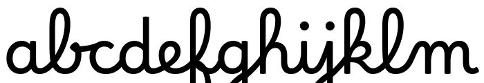 Borel Regular Font LOWERCASE