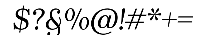 Brygada 1918 Italic Font OTHER CHARS