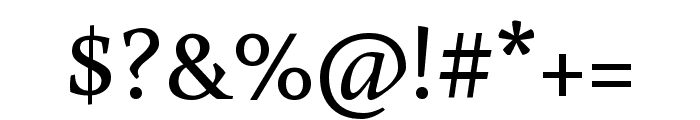 Buenard regular Font OTHER CHARS