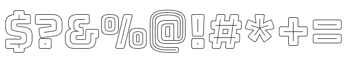Bungee Outline regular Font OTHER CHARS