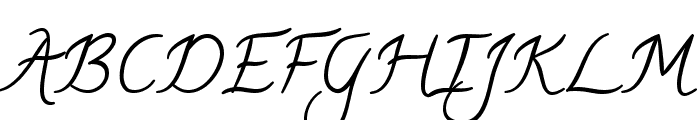 Calligraffitti regular Font UPPERCASE