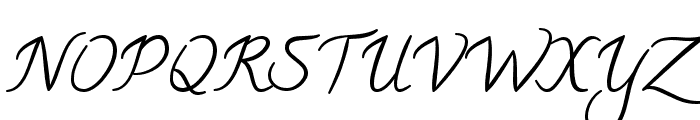 Calligraffitti regular Font UPPERCASE